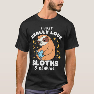Ik hou gewoon van Slots en lezen T-shirt