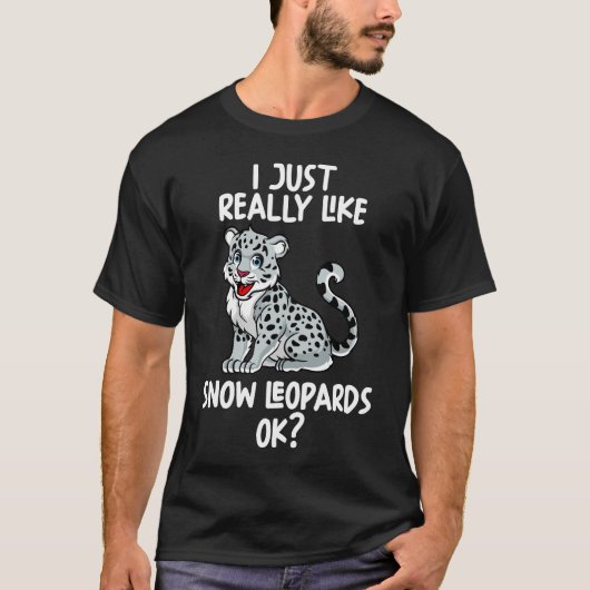 Ik hou gewoon van sneeuwpoppen oké t-shirt (Voorkant)