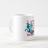 Ik hou gewoon van Sushi Cute Kawaii Cat Gift Koffiemok (Voorkant links)