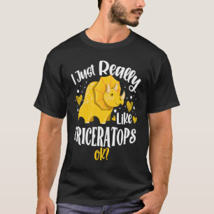Ik hou gewoon van Triceratops Dinosaur Future Pal T-shirt