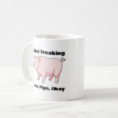 Ik hou gewoon van varkens, oké koffie Mok (Voorkant links)