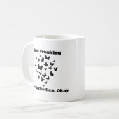 Ik hou gewoon van vlinders, oké koffie Mok (Voorkant links)