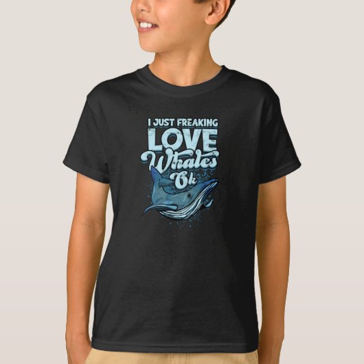 Ik hou gewoon van walvissen Ok - walvis T-shirt (Voorkant)