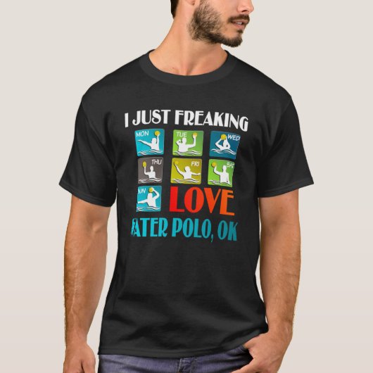 Ik hou gewoon van waterpolo voor zoon dochter t-shirt (Voorkant)