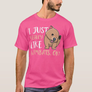 Ik hou gewoon van Wombats OK Comic T-shirt