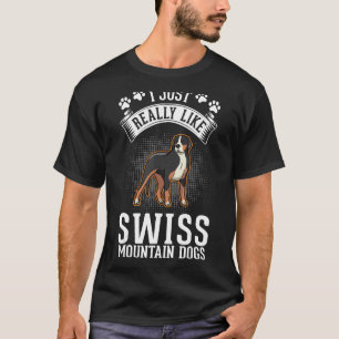 Ik hou gewoon van Zwitserse berghonden T-shirt