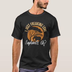 Ik hou gewoonweg van olifanten Ok Mammoet bosland T-shirt