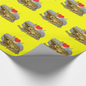 Ik hou (Hart) van Banaan Pannenkoek ... Thais Stra Cadeaupapier (Hoek)