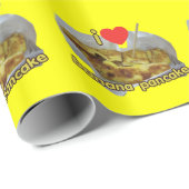 Ik hou (Hart) van Banaan Pannenkoek ... Thais Stra Cadeaupapier (Rol Hoek)