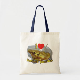 Ik hou (Hart) van Banaan Pannenkoek ... Thais Stra Tote Bag