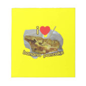 Ik hou (Hart) van Banaan Pannenkoek ... Thaise Str Notitieblok (Voorkant)