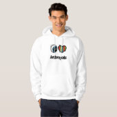 Ik hou (Hart) van Geleedpotigen Hoodie (Voorkant volledig)