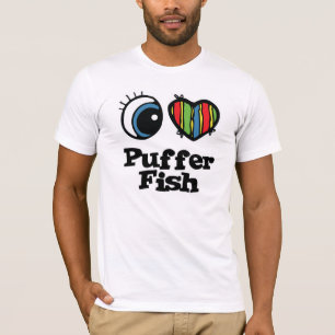 Ik hou (Hart) van Kogelvissen T-shirt