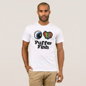 Ik hou (Hart) van Kogelvissen T-shirt (Voorkant volledig)