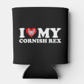 Ik hou (Hart) van mijn Cornish Rex Blikjeskoeler (Achterkant)