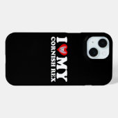 Ik hou (Hart) van mijn Cornish Rex Case-Mate iPhone Case (Achterkant (horizontaal))