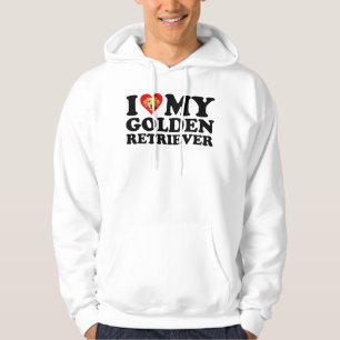 Ik hou (Hart) van mijn Golden Retriever Hoodie