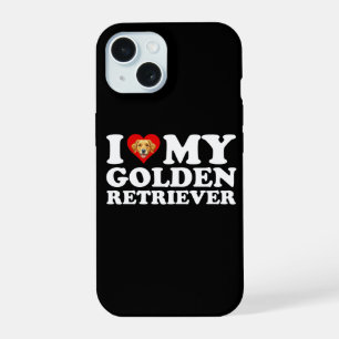 Ik hou (Hart) van mijn Golden Retriever iPhone 15 Case