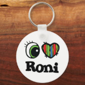 Ik hou (Hart) van Roni Sleutelhanger (Voorkant)