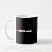 Ik hou (hart) van voetbalmoeders koffiemok (Links)