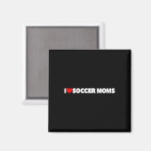 Ik hou (hart) van voetbalmoeders magneet (Voorkant / Achterkant)