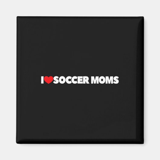 Ik hou (hart) van voetbalmoeders magneet (Voorkant)