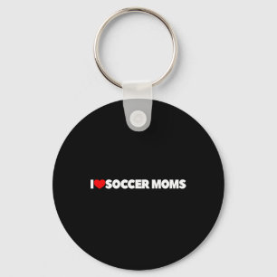 Ik hou (hart) van voetbalmoeders sleutelhanger