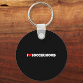 Ik hou (hart) van voetbalmoeders  sleutelhanger (Voorkant)