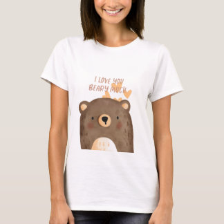 Ik hou heel veel van je - Beary Much Cute Beer T-shirt