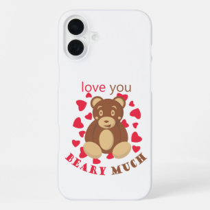 Ik hou heel veel van je met Valentijnsdag iPhone 16 Plus Hoesje