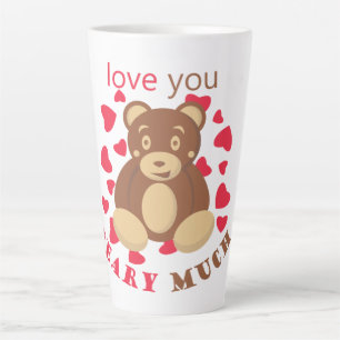 Ik hou heel veel van je met Valentijnsdag Latte Mok