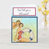 Ik hou heel veel van je Retro Beach Kaart (Gele Bloem)