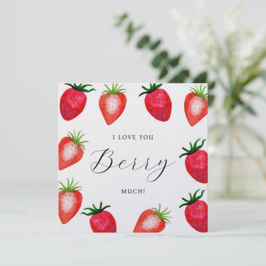 Ik hou heel veel van je! Zoete Valentijnsdag Kaart (Staand voorkant)