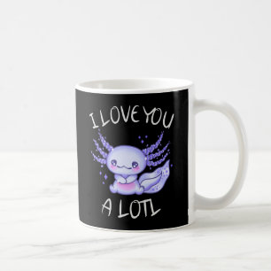 Ik hou heel veel van jou lotl Axolotl verliefd kof Koffiemok