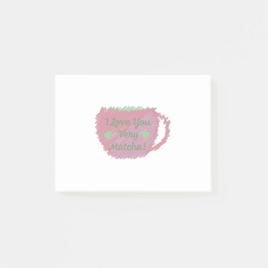 Ik hou heel veel van Matcha Post-it® Notes (Voorkant)