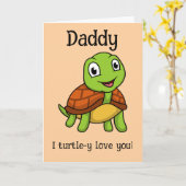 Ik hou helemaal van je papa! Mooie Vaderdag Schild Kaart (Gele Bloem)