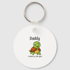 Ik hou helemaal van jou papa! Mooie Turtle voor Va Sleutelhanger