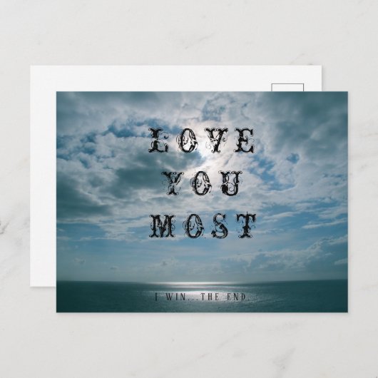 Ik hou het liefste van je briefkaart (Voorkant / Achterkant)