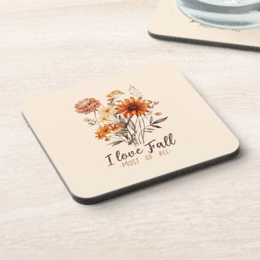 Ik hou het meest van Herfst - Autumn Foliage Bier Onderzetter (Linkerzijde)