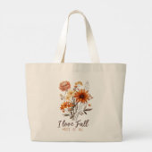 Ik hou het meest van Herfst - Autumn Foliage Grote Tote Bag (Achterkant)