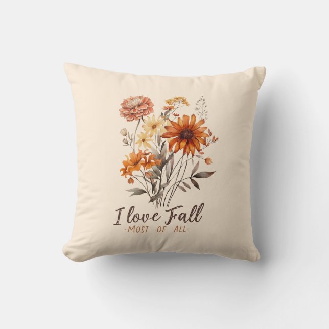 Ik hou het meest van Herfst - Autumn Foliage Kussen (Voorkant)