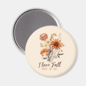 Ik hou het meest van Herfst - Autumn Foliage Magneet (Voorkant / Achterkant)