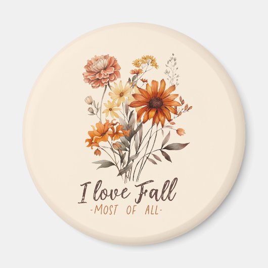 Ik hou het meest van Herfst - Autumn Foliage Magneet (Voorkant)