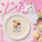 Ik hou het meest van Herfst - Autumn Foliage Papieren Bordje (Feest)