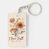 Ik hou het meest van Herfst - Autumn Foliage Sleutelhanger (achterkant)
