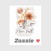 Ik hou het meest van Herfst - Autumn Foliage Sticker (Vel)