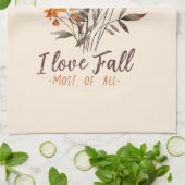 Ik hou het meest van Herfst - Autumn Foliage Theedoek (Gevouwen)