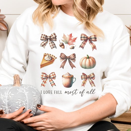 Ik hou het meest van herfst, herfst Coquette Dames Trui