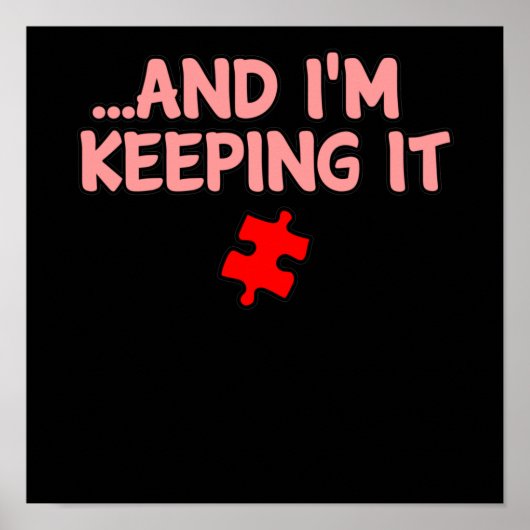 Ik hou het romantisch Valentijnsdag Couple Grap Poster (Voorkant)