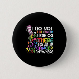 Ik hou hier niet van kanker of daar hou ik niet va ronde button 5,7 cm